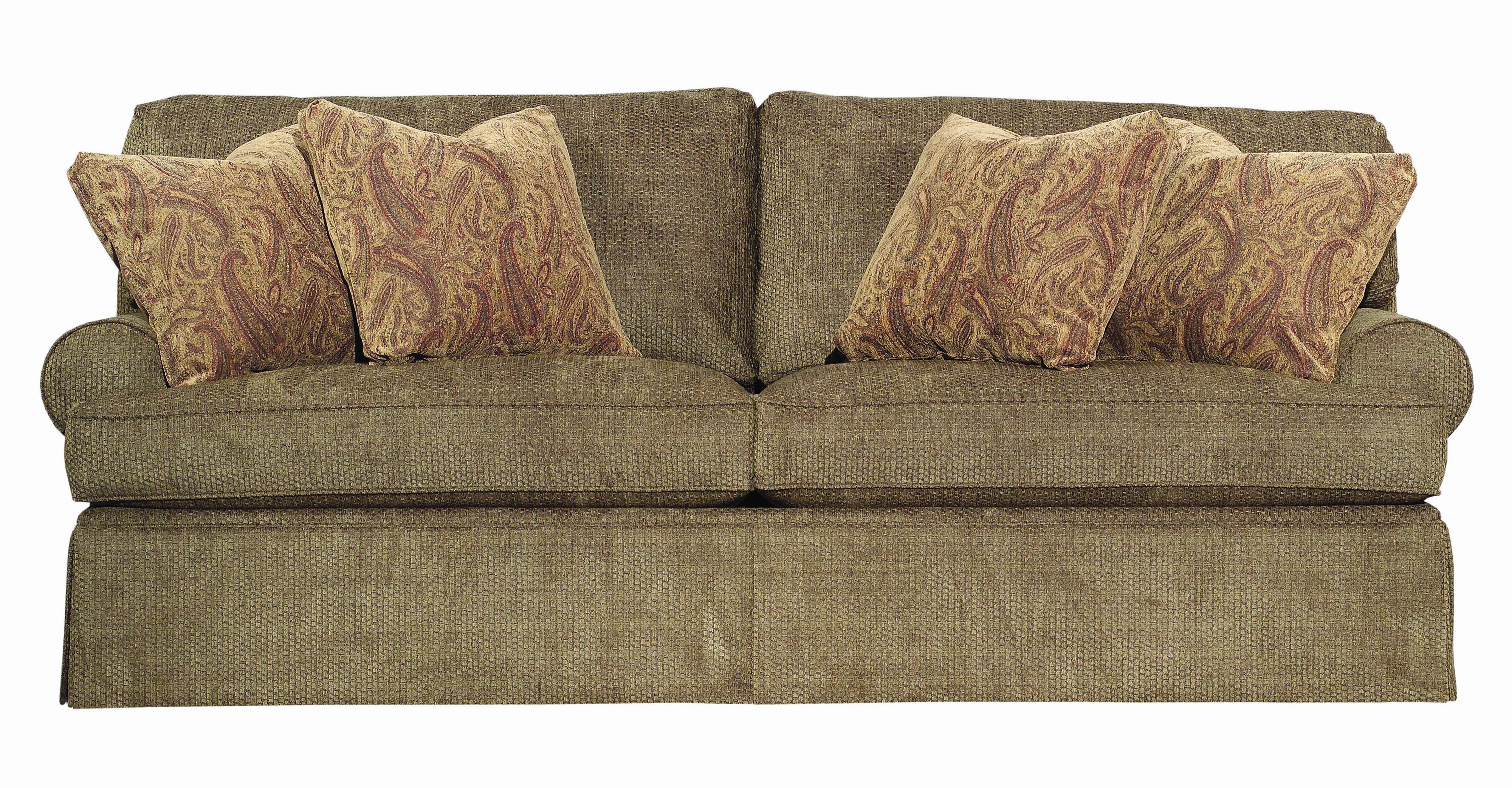 Kincaid Furniture Tulsa Skirted Stationary Sofa AHFA Sofa